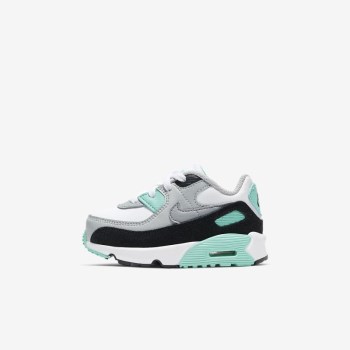 Nike Air Max 90 - Babe Utcai Cipő - Fehér/Világos Szürke/Türkiz/Szürke